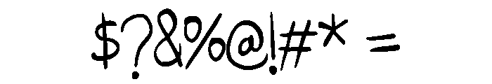 Display Handwriting Regular Font OTHER CHARS