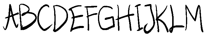 Display Handwriting Regular Font UPPERCASE