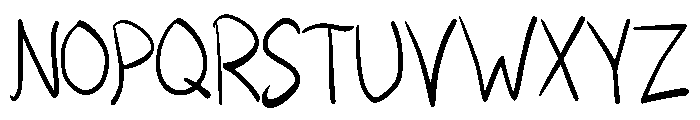 Display Handwriting Regular Font UPPERCASE