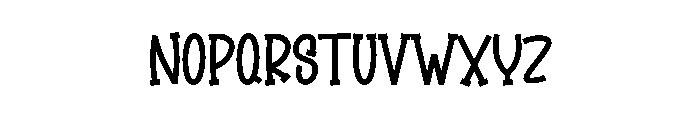 Display Retro Font LOWERCASE