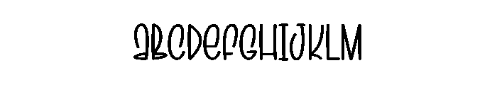 Display  Snowman Font UPPERCASE