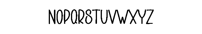Display  Snowman Font LOWERCASE