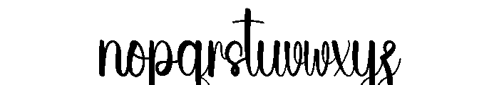 Distant Beach Font LOWERCASE