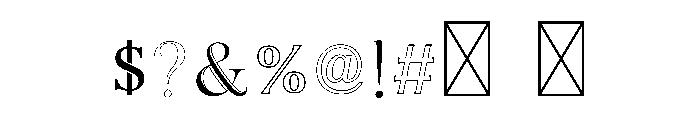 Distela Grace Font OTHER CHARS