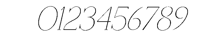 Disthero Italic Font OTHER CHARS