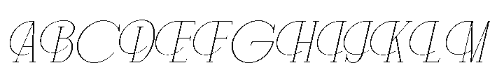 Disthero Italic Font UPPERCASE