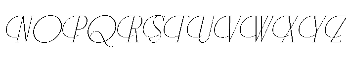 Disthero Italic Font UPPERCASE