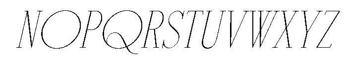 Disthero Italic Font LOWERCASE
