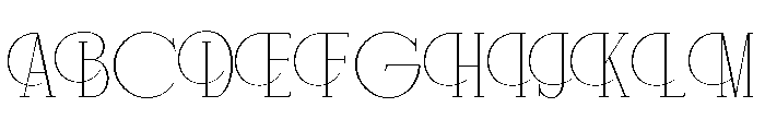 Disthero Regular Font UPPERCASE