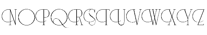 Disthero Regular Font UPPERCASE