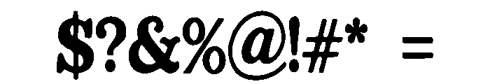 Distort_Ink Font OTHER CHARS