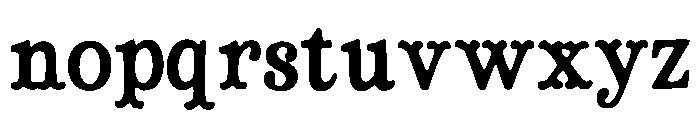 Distort_Ink Font LOWERCASE
