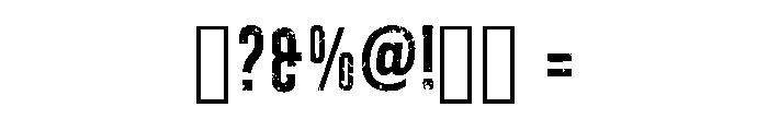 Distress Noise Regular Font OTHER CHARS