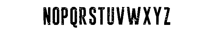 Distress Noise Regular Font LOWERCASE