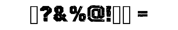 Distress Sporty Regular Font OTHER CHARS