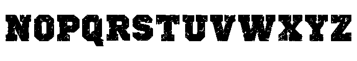 Distress Sporty Regular Font LOWERCASE