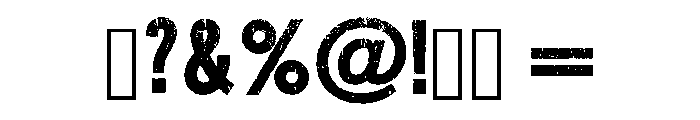 Distress Texture Regular Font OTHER CHARS