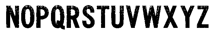 Distress Texture Regular Font UPPERCASE