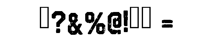 Distress Vintage Regular Font OTHER CHARS
