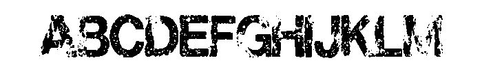Distressed Asphalt By S Regular Font UPPERCASE