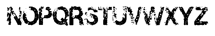 Distressed Asphalt By S Regular Font LOWERCASE