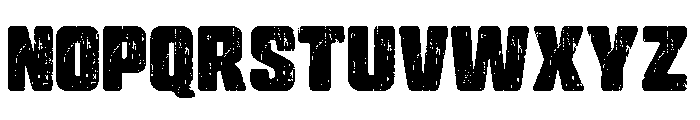 Distressed Black Font UPPERCASE