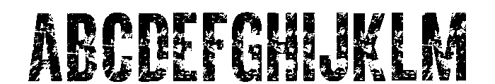 Distressed Bold Sans Regular FONT