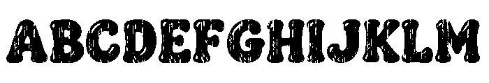 Distressed  Bubble Font UPPERCASE