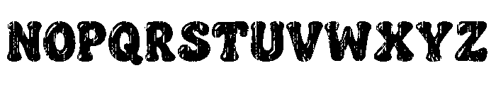Distressed  Bubble Font UPPERCASE