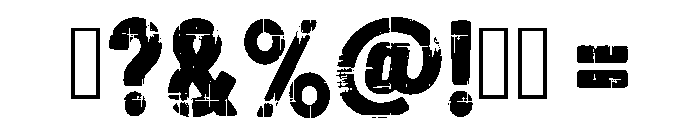Distressed Creative Regular Font OTHER CHARS