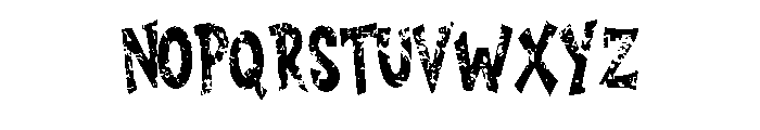 Distressed Granite Bold Regular Font LOWERCASE