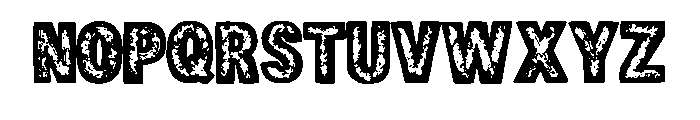 Distressed Grunge By Sq Regular Font LOWERCASE
