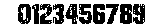 Distressed Grunge Font OTHER CHARS