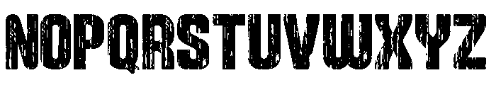 Distressed Grunge Font LOWERCASE