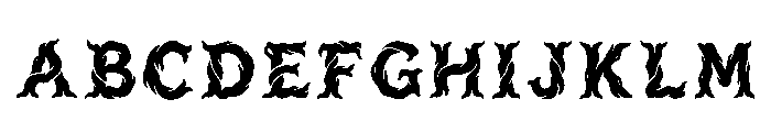 Distressed Regular Font UPPERCASE