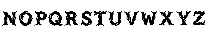 Distressed Regular Font LOWERCASE