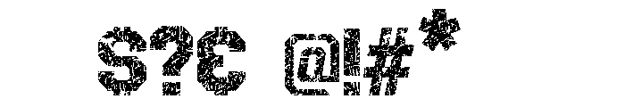 Distressed Sport Font OTHER CHARS