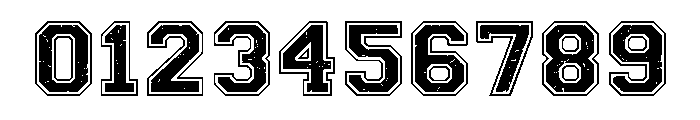Distressed Varsity Font OTHER CHARS