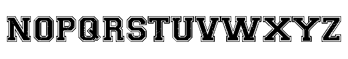 Distressed Varsity Font LOWERCASE
