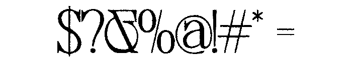 DistressedSherlock-Regular Font OTHER CHARS