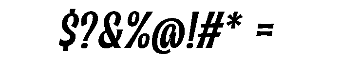 District Letters Script Italic Font OTHER CHARS