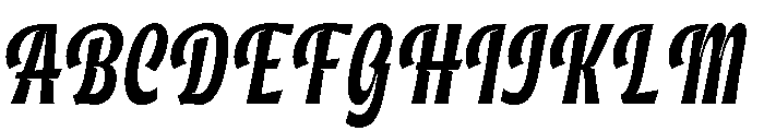 District Letters Script Italic Font UPPERCASE
