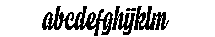 District Letters Script Italic FONT