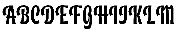 District Letters Script Regular Font UPPERCASE