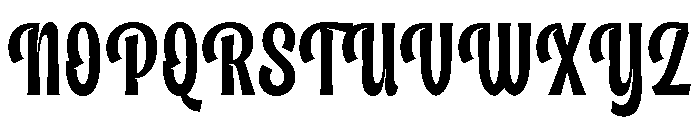 District Letters Script Regular Font UPPERCASE