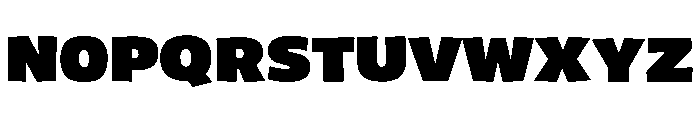 Divergent Strong Font LOWERCASE