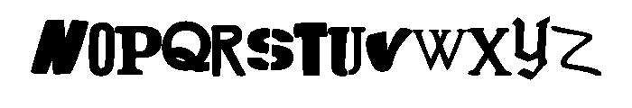 Diy Ransom Note Letters Regular Font LOWERCASE