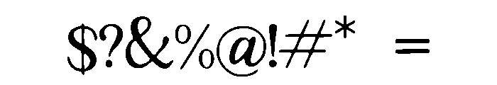 dian Font OTHER CHARS