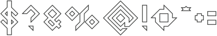 DIAMOND-Hollow otf (400) Font OTHER CHARS