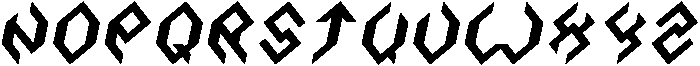 DIAMOND Italic otf (400) Font UPPERCASE